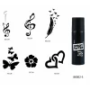Kelebek Ve Nota Geçici Sprey Dövme Seti Spray Tatto