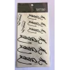Kemal Atatürk İmza Yapıştırma Sticker Dövme Geçici Dövme Temporary Tattoos