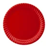 Kırmızı Karton Tabak 23 cm