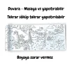 Lino Yapışkanlı Rulo Boyama Kağıdı 200x30 cm. ANIMAL PARADISE