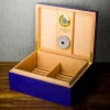 Lubinski Blue Lion Humidor Puro Kutusu Mavi Lake 40s