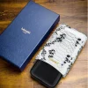 Lubinski Deri Puro Kılıfı Croco Silver/Siyah 3lü (60Ring)