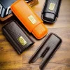 Lubinski Deri Puro Kılıfı Örgü Desen Turuncu 2li (60Ring)