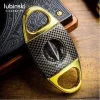 Lubinski Karbon Desen Metal V Puro Kesici Gold 60 Ring