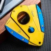 Lubinski Yaprak Model Puro Kesici Mavi-Gold 60ring