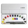 Lukas Aquarell Studio Tablet Sulu Boya Seti 16 Renk 1/2 Tablet Metal Kutu