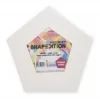 Magic Art Shapedition Beşgen Tuval 10 cm.