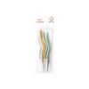 Makaron Karışık Renk Spiral Pasta Mumu