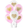 Metalik Kalp Baskılı Balon 11