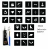 Minimal 27 Adet Erkek Deseni 3 cm Geçici Dövme Şablonu Kınalı Set