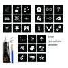 Minimal 27 Adet Kadın Deseni 3 cm Geçici Dövme Şablonu Kınalı Set