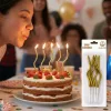 Mirror Metalik Altın Spiral Pasta Mumu
