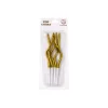 Mirror Metalik Altın Spiral Pasta Mumu