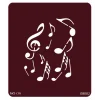 Müzik Notaları Geçici Dövme Şablonu