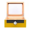 Myon Camlı Sedir Humidor Puro Kutusu Lake Sarı 60s