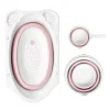 Numio Katlanır Bebek Küveti Banyo Seti 5'li Pembe