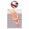 Parmak İçin Çizgi Deseni Set Geçici Dövme Kına Şablonu
