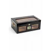 Parmida Parlak Siyah Raflı Sedir Ağacı Nemlendirici Humidor PHUM0143 - Parmida