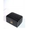 Parmida Siyah Deri Geçişli Raflı Sedir Ağacı Nemlendirici Humidor PHUM0237 - Parmida