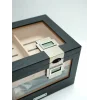 Parmida Siyah Humidor Puro Saklama Kutusu Çift Nem Ölçer PHUM0270 - Parmida