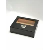 Parmida Siyah Puro Saklama Kutusu Nemlendirici Premium Humidor PHUM0263 - Parmida