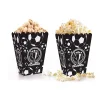 Popcorn Kutusu 8li -Champion Siyah Beyaz-