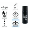 Pusula Ve Taç Geçici Sprey Dövme Seti Spray Tatto