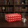 Quasar Design Humidor Puro Kutusu Mat Kırmızı 80s