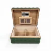 Quasar Design Humidor Puro Kutusu Mat Yeşil 80s ve Puro Seti