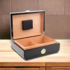 Racing Edition Karbon Dizayn Humidor Puro Kutusu Siyah 50s
