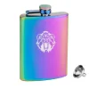 Rainbow Paslanmaz Çelik Cep İcki Matarası 8oz 240ml Vahşi Ayı