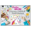 Rainbow Unicorn Boyama Aktiviteli Parti Sunumu