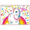 Rainbow Unicorn Boyama Aktiviteli Parti Sunumu