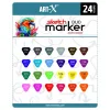 Rich Art-X Sketch Marker Duo Çift Uçlu Marker Kalem Seti 24 Renk