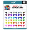 Rich Art-X Sketch Marker Duo Çift Uçlu Marker Kalem Seti 48 Renk