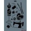 Rich Stencil Boyama Şablonu 25x35 cm. NEW-324