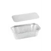 Roll-Up 1000gr Dikdörtgen Derin Alüminyum Kap Ve Kapak Seti 100lü