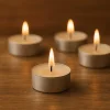 Roll-Up Beyaz Tealight Mum 8gr 100 Adet