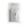 Roll-Up Frozen Kağıt Pipet Kraft Kağıt Sargılı 8mm x 19,5cm - 100 Adet