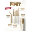 Roll-Up Körüklü Kraft Kağıt Pipet 6mmx19,5cm 100 Adet