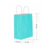 Roll-up Kraft Çanta Açık Mavi Büyük Boy 31 * 41 cm 25 Adet