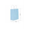 Roll-Up Kraft Çanta Açık Mavi Küçük Boy 18 * 24 cm 25 Adet