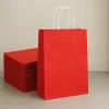 Roll-Up Kraft Çanta Kırmızı Orta Boy 25 * 31 cm 25 Adet