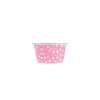 Roll-up Muffin Kek Kapsülü Açık Pembe Puantiyeli 50 Adet