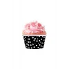 Roll-up Muffin Kek Kapsülü Siyah Puantiyeli 50 Adet