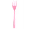 Roll-Up Plastik Çatal Pembe 25 Adet
