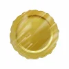Roll-Up Plastik Kalın Tabak Büyük 26 cm Gold 6 Adet