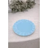 Roll-Up Plastik Kalın Tabak Büyük 26 cm Mavi 6 Adet