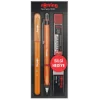 Rotring Visuclick Versatil Kalem + Jel Kalem + Min + Silgi Okul Seti 0.5 mm TURUNCU