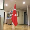 Sarı Makam Bayrağı ( Filmli) Simli- Boy 225 cm